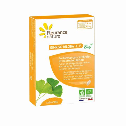 Ginkgo bilboa plus compl&eacute;ment alimentaire bio