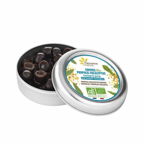 Gommes propolis eucalyptus bio compl&eacute;ment alimentaire bio