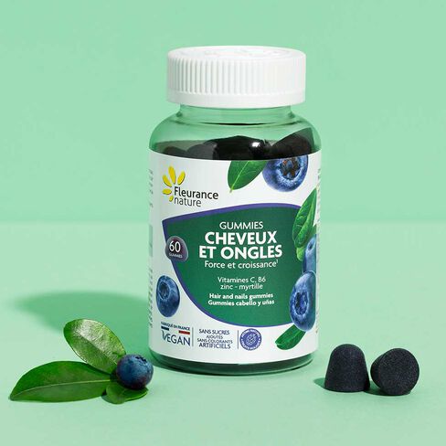 Gummies cheveux et ongles vegan Fleurance Nature