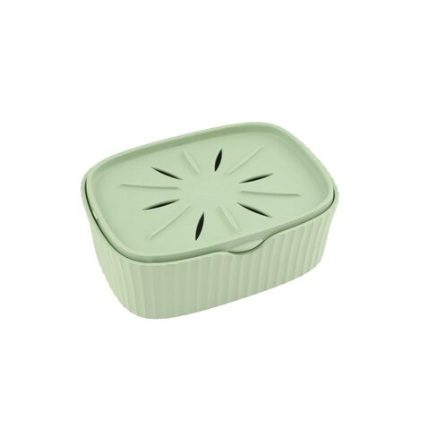 Porte savon vert ouvert Fleurance Nature