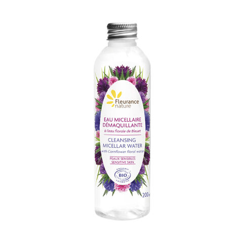 Eau micellaire d&eacute;maquillante au bleuet cosm&eacute;tique bio