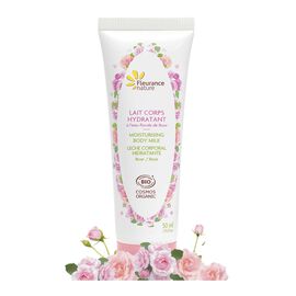 Lait corps hydratant à l'eau florale de Rose 50 ml