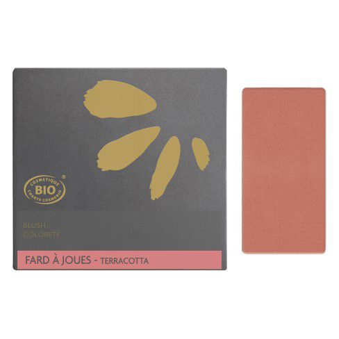 Enveloppe et godet terracotta cosm&eacute;tique bio