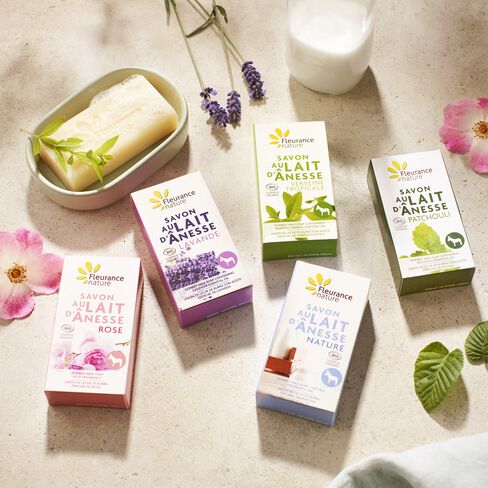Savon au lait d'&acirc;nesse nature cosm&eacute;tique bio
