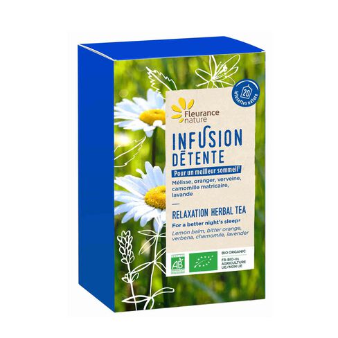 Infusion d&eacute;tente compl&eacute;ment alimentaire bio
