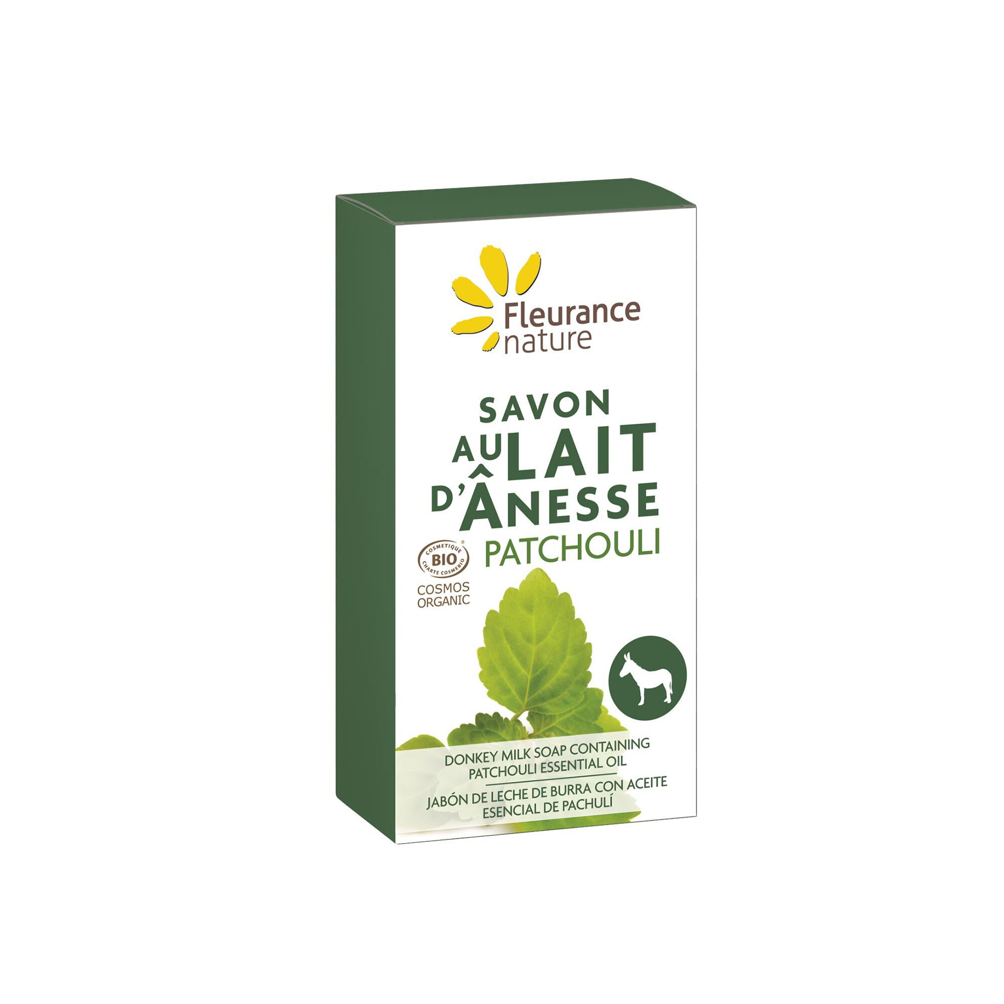 Fleurance Nature Savon Lait d'Ânesse Patchouli Bio 100 g 2