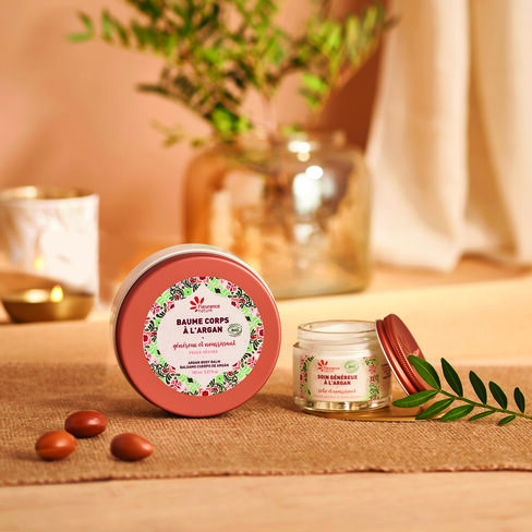 DUO Baume corps nourissant et Soin généreux à l'Argan