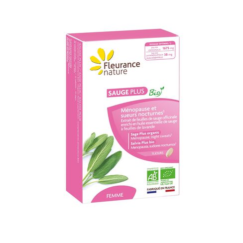 sauge plus bio compl&eacute;ment alimentaire bio 