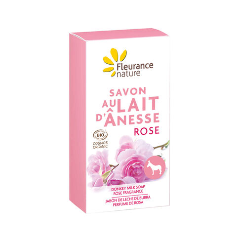 savon au lait d'anesse &agrave; la rose cosm&eacute;tique bio
