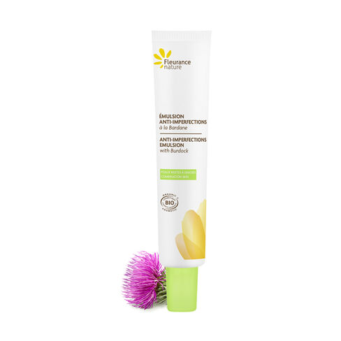 Anti-imperfections emulsion with Burdock