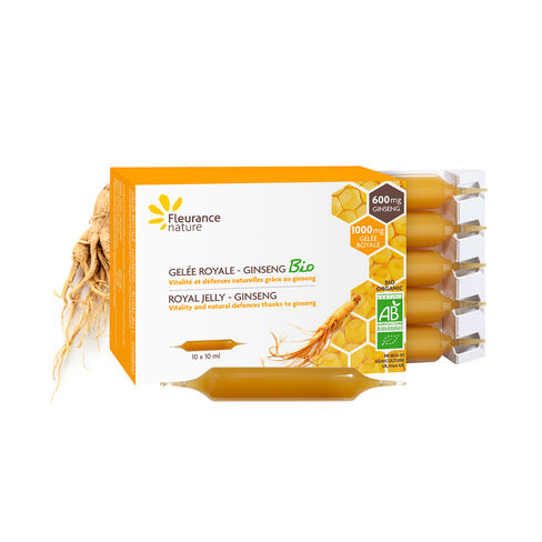 Ampoules gelée royale bio, Complément alimentaire - Fleurance Nature