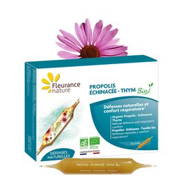 Ampoules de Propolis-Échinacée-Thym Bio