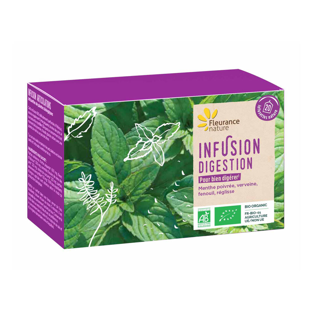 Organic digestion herbal tea Fleurance Nature