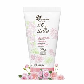 Gel douche parfumé à l'Eau des Délices Rose & Jasmin 50 ml