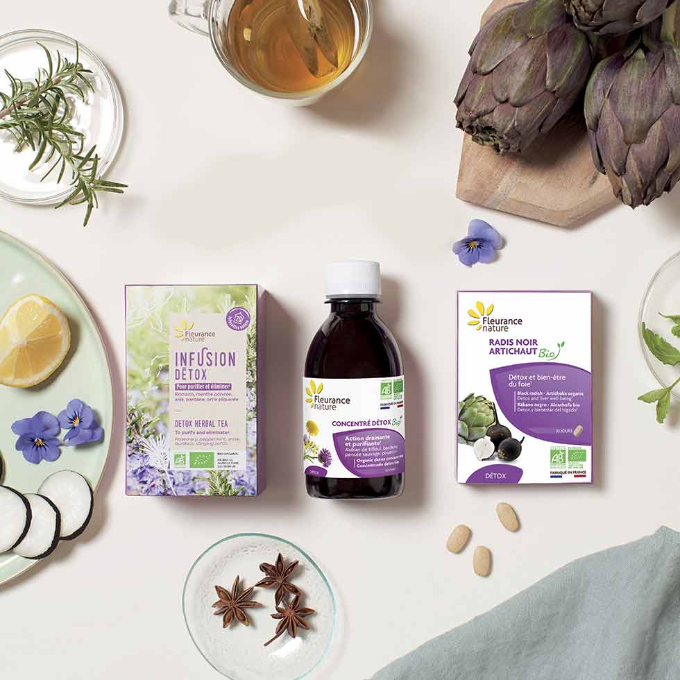 Organic detox herbal tea - Fleurance Nature