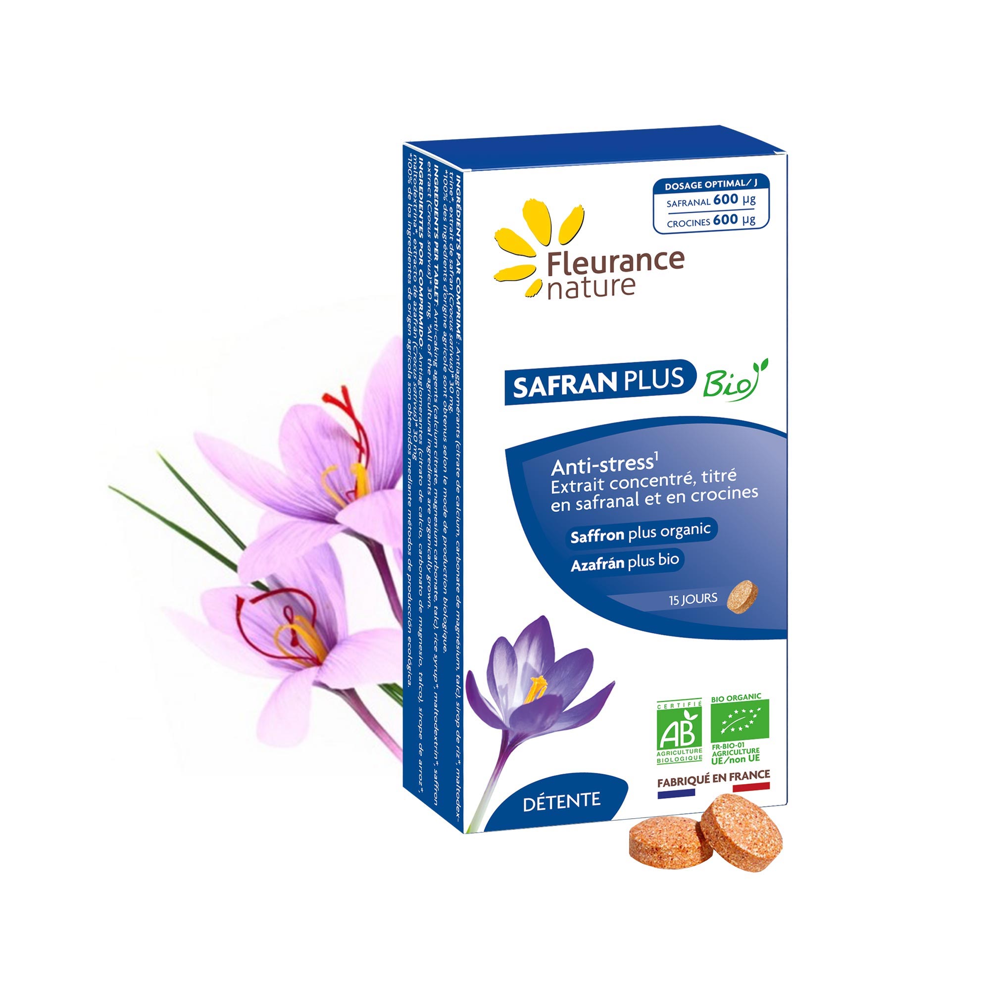 Safran plus bio, Complément alimentaire Fleurance Nature — free download